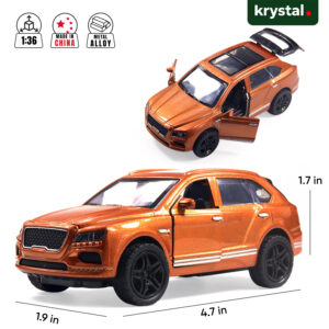 Bentley Bentayga SUV 1:36 Model Cars - Orange