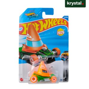 Hot Wheels Cone Shaker 2025 die-cast toy car from Netflix Let's Race series in original packaging