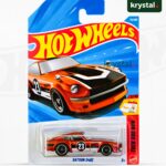 Hot Wheels Datsun 240Z burnt orange racing die-cast car with number 23, 1:64 scale JDM collector model