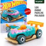 Hot Wheels Donut Drifter 1:64 scale die-cast toy car with teal donut frosting and pink icing