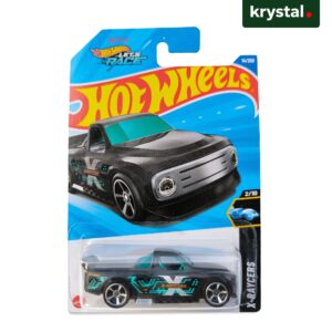 Hot Wheels Draftnator X-Raycers black die-cast car, Netflix Let's Race series collectible toy truck