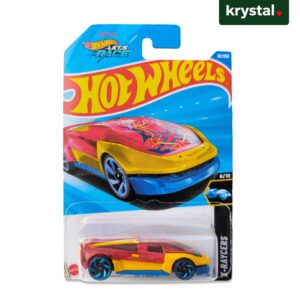 Hot Wheels El Viento X-Raycers red and yellow die-cast toy car from Netflix Let's Race series