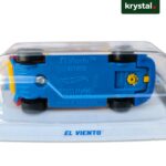 Hot Wheels El Viento die-cast car blue base showing 2016 Mattel DTX09 model details and Made in Malaysia stamp
