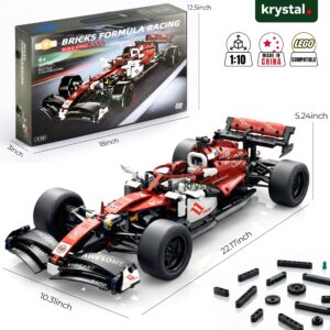 LEGO‑Compatible Ferrari Inspired Formula 1 Building Block Car