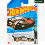 Hot Wheels Ford GT Borla Edition Die-Cast Car Hot Wheels Ford GT Borla Edition black 1:64 scale die-cast car with red racing stripes, HW Modified series