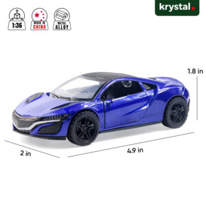 Honda Acura NSX Sports Car 1:36 Models - Blue