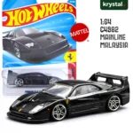Hot Wheels Ferrari F40 Competizione black 1:64 scale die-cast car with silver wheels