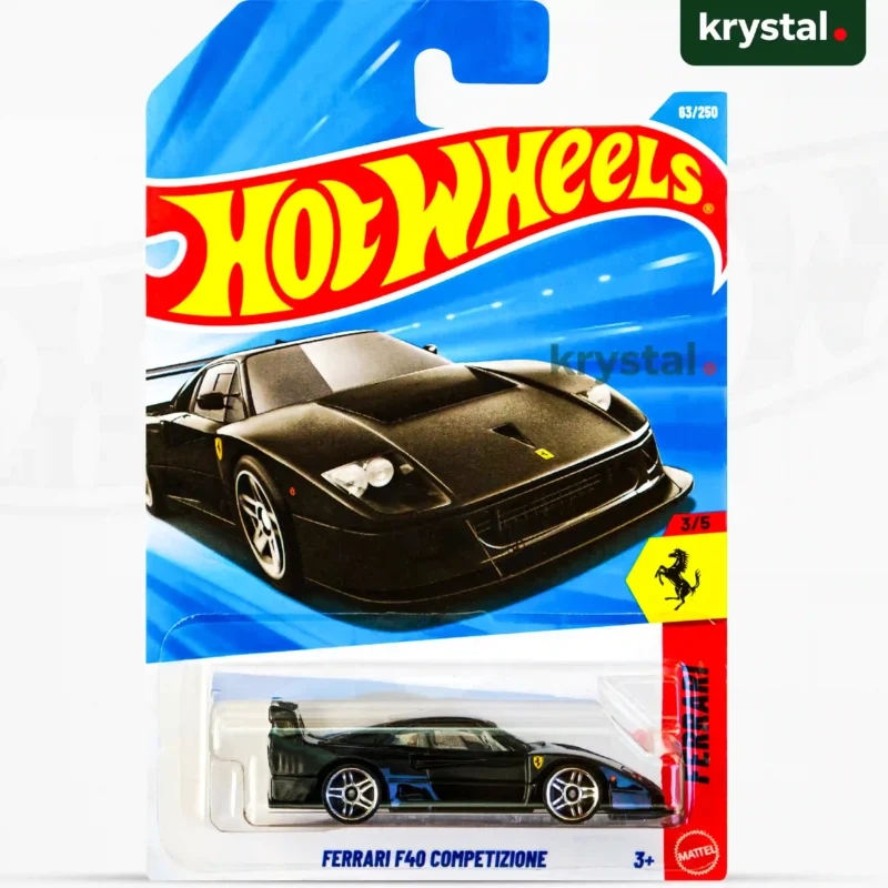 Hot Wheels Ferrari F40 Competizione black 1:64 scale die-cast racing supercar collector's edition
