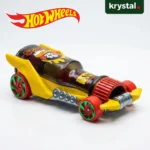 Hot Wheels Hot Wheengs Die-Cast Toy Car Hot Wheels Hot Wheengs die-cast toy car with yellow body, red wheels, and bottle-shaped design