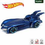 Hot Wheels Batman & Robin Batmobile 1:64 Diecast Car Hot Wheels Batman & Robin Batmobile 1:64 scale diecast car in metalflake blue, 1997 movie edition