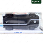 Hot Wheels Ford GT Borla Edition Chassis Underside chassis detail of Hot Wheels Ford GT Borla Edition 1:64 scale die-cast car in blister pack