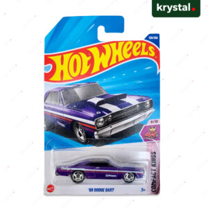 Hot Wheels '68 Dodge Dart purple 1:64 scale die-cast muscle car with Mopar branding