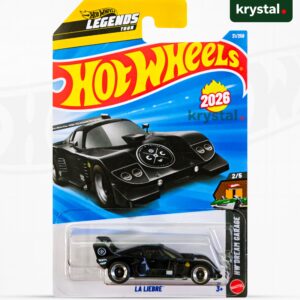 Hot Wheels La Liebre matte black 1:64 die-cast car, Legends Tour Winner from the HW Dream Garage series