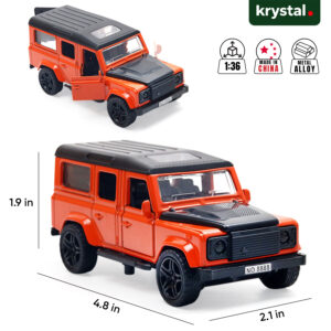 Land Rover Defender 110 SUV 1:36 Model Cars - Orange