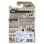Hot Wheels Lucid Air HW EV Series Packaging Back Hot Wheels Lucid Air HW EV packaging back with 1:64 scale collector details and Mattel product information