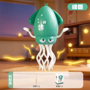 Electric Induction Jellyfish Toy for Kids - Octopus Green
