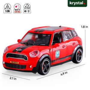Mini Cooper Countryman 1:32 ABS Model Car - Red