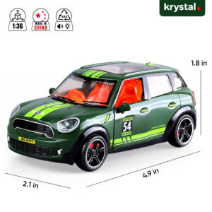 Mini Cooper Countryman 1:32 ABS Model Car - Green