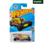 Hot Wheels Mo-Stash yellow die-cast toy car in original packaging for collectors and kids