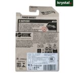Hot Wheels Power Rocket X-Raycers Toy Car Back Hot Wheels Power Rocket X-Raycers die-cast toy car packaging back with Mattel logo and safety specifications