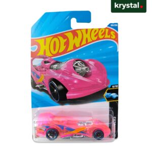 Hot Wheels Power Rocket translucent pink die-cast toy car from X-Raycers series for collectors
