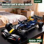 Technic Red Bull F1 Racing Car Building Set 1:10 scale LEGO-compatible Technic Red Bull F1 racing car building block set with 1000+ pieces for collectors