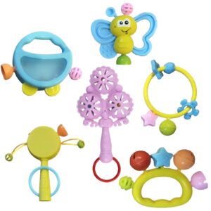 Baby Rattle Toy Set for Newborns - Set A- 6 PCS