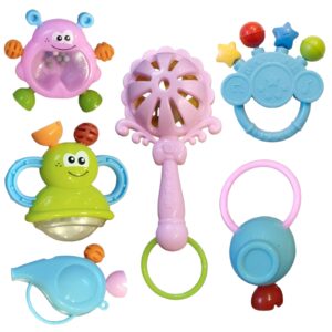 Baby Rattle Toy Set for Newborns - Set B- 6 PCS
