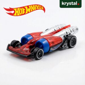 Hot Wheels Salt Shaker HW X-Raycers die-cast car with translucent red body and chrome engines