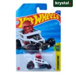 Hot Wheels Skull Shaker white die-cast toy car with red skull driver in Experimotors blister pack packaging