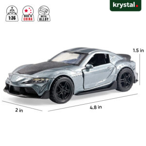 Toyota GR Supra 1:36 Model Car - Gray