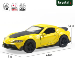 Toyota GR Supra 1:36 Model Car - Yellow