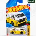 Hot Wheels VW T3 Custom yellow and white die-cast car, 1:64 scale Volkswagen Peak Pursuit series
