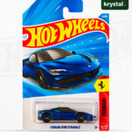 Hot Wheels Ferrari SF90 Stradale blue 1:64 scale die-cast hybrid supercar with black wheels in original packaging