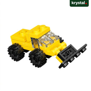 Xiaoyingbao City Engineering yellow loader building block toy, LEGO-compatible construction vehicle for kids