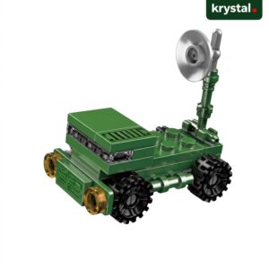 Lele Brother Military Radar Truck building blocks toy, green LEGO-compatible 10-in-1 tactical set vehicle