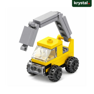 Lele Brother Urban Engineering 9116 yellow crane truck building block toy, LEGO-compatible construction set for kids
