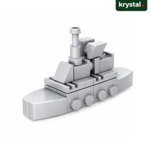 SX 10-in-1 Military Destroyer building blocks grey naval warship model, LEGO-compatible toy Ship
