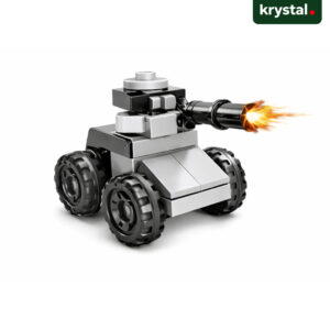 SX 52068 Military Destroyer building blocks mini tank firing artillery, LEGO-compatible construction toy for kids