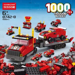 Lele Brother 6‑in‑1 Master Build Building Blocks - Racing Trailer