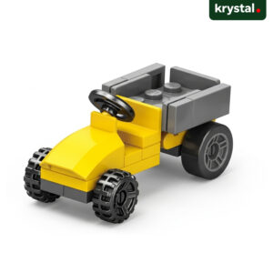 Lele Brother 9116 Urban Engineering building block yellow construction truck, LEGO-compatible DIY toy for kids