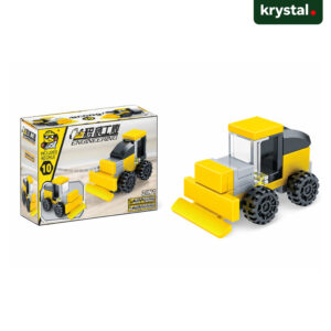 SX Mechanical Engineering 10-in-1 Building Blocks Set 52010 Yellow Construction Bulldozer Toy