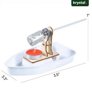 Motorized & Mechanical Engineering STEM Set - Candle Steamboat