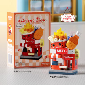MEKANSM Dream Store Chibi Building Blocks - Fast Food Shop