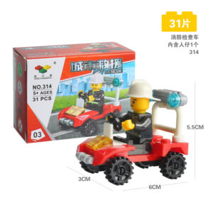 Fire Rescue & Emergency Building Blocks Series - Fire Inspection-31 PCS