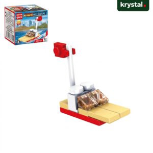 Lele Brother Fire Rescue boat building block toy, LEGO-compatible educational DIY model for kids