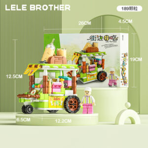 Lele Brother Mini Juice Cart building blocks set with mini-figure, 189 piece Lego compatible DIY toy