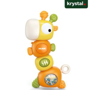Baby Giraffe Sound Toy - Giraffe Shaker Orange