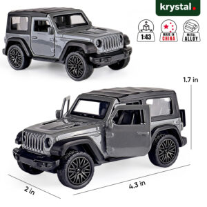 Jeep Rubicon Diecast 1:43 Model Car - Silver