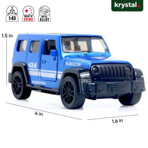 Jeep Rubicon Diecast 1:43 Model Car - Rubicon 4x4 Blue